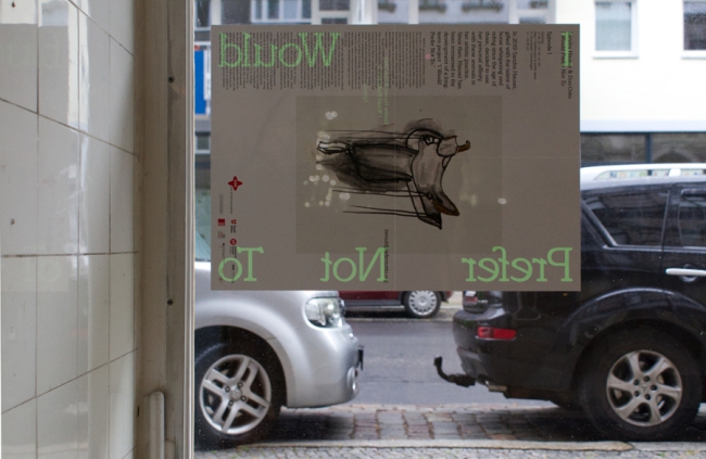 Sandra Hauser with Don Oreo IWPNT (Episode 1, Brussels) 2022, poster Ed. 500, 42,8 x 59,3 cm. Au Ciel, Galerie Sandra Bürgel Berlin 2022