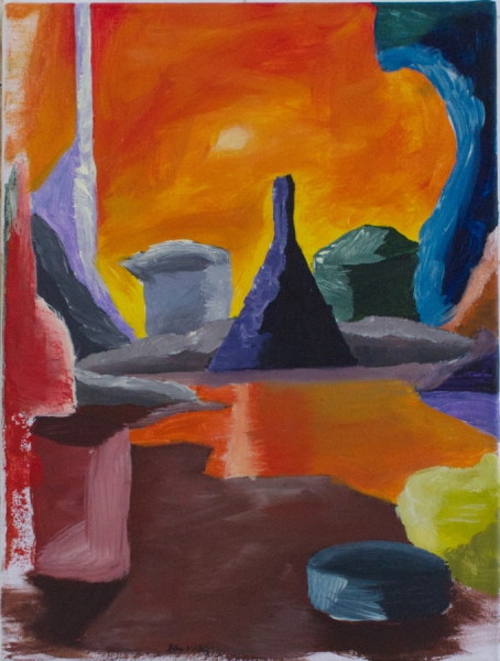 Felix Mehlig "Venus" 2021 acrylic on canvas 40 x 30 cm. Passive Aggressive, Galerie Sandra Bürgel, Berlin 2021