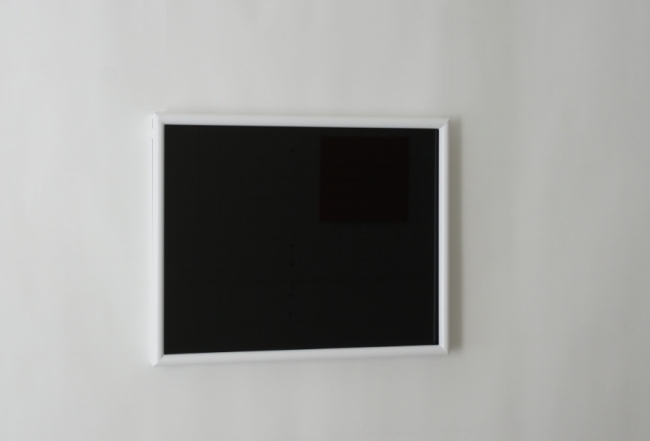 Valerie Stahl Von Stromberg, Meditation Frame Black And White 2018 powder-coated steel, glass, 40 x 50 cm Ed. 1/5 +1AP